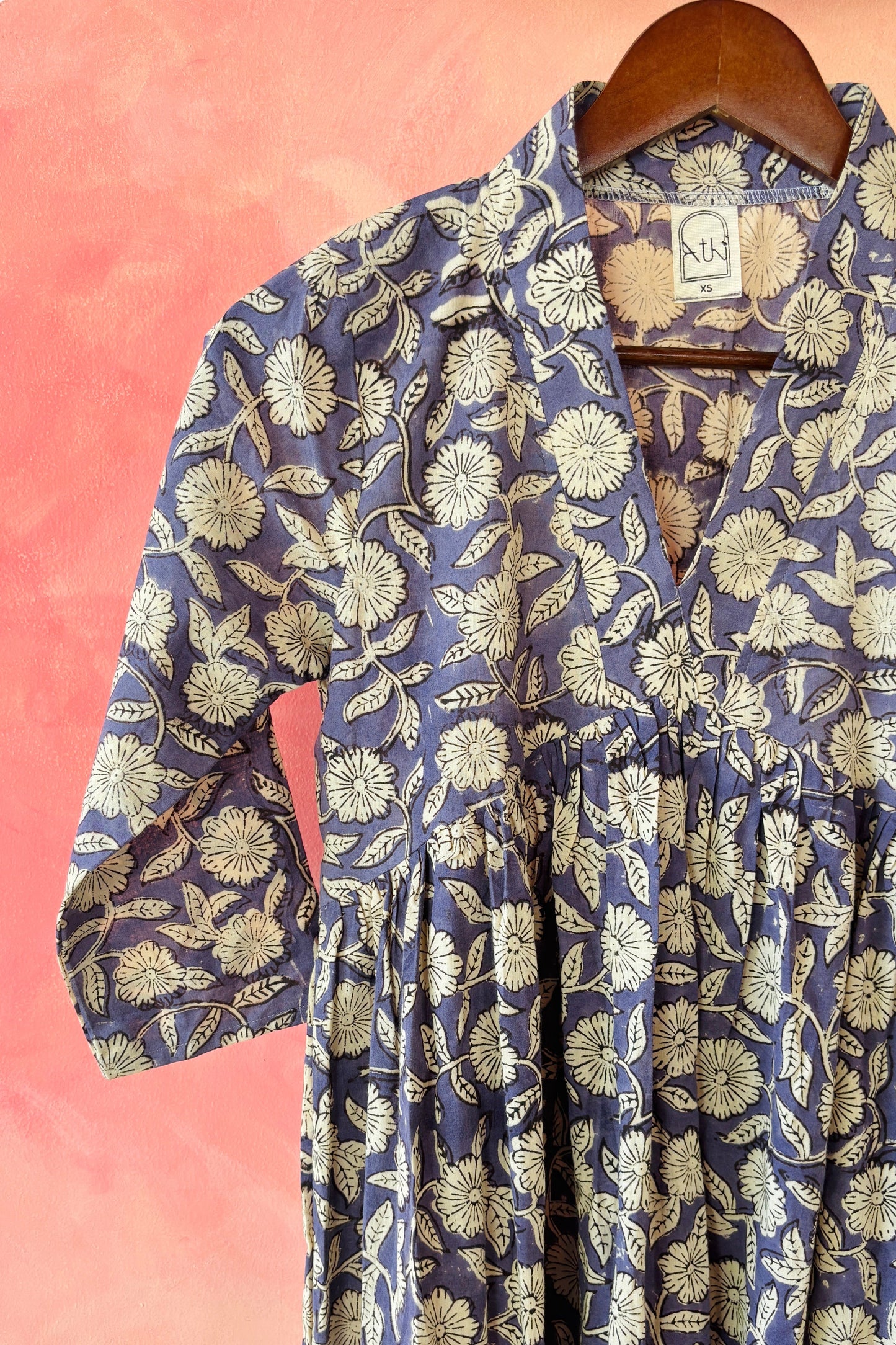 Lavender floral printed dress